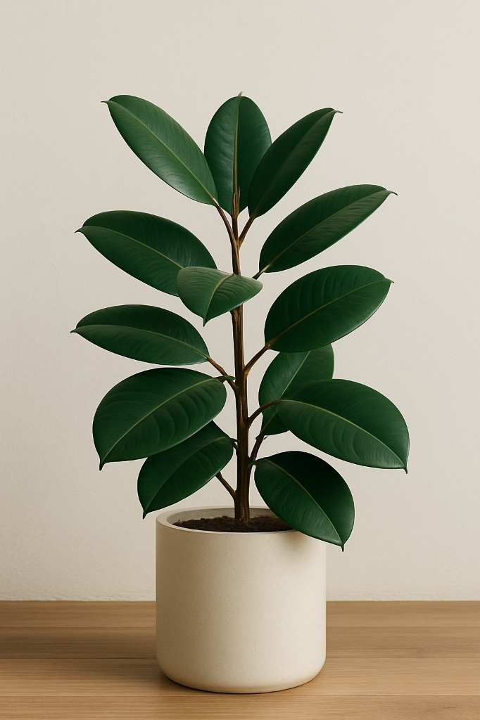 Modern living room plants